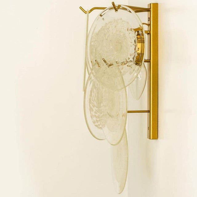 Glass Disc Wall Lights attributed to Vistosi, Italy, 1960s, Set of 2 For Sale - Image 11 of 16