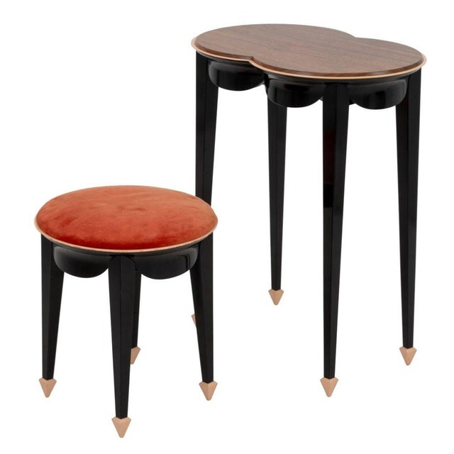 John Dunnigan "Versailles" Dressing Table & Stool For Sale - Image 4 of 8