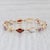 Metal 7.96ctw Gemstone Tennis Bracelet 14k Gold Topaz Amethyst Citrine Garnet Diamond For Sale - Image 7 of 8