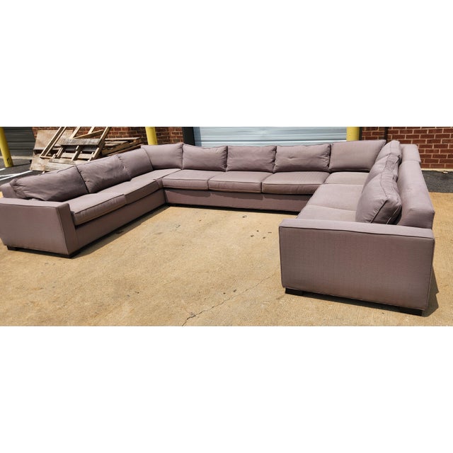 Very Large Mitchell Gold Bob Williams Sectional Sofa For Sale - Image 10 of 13