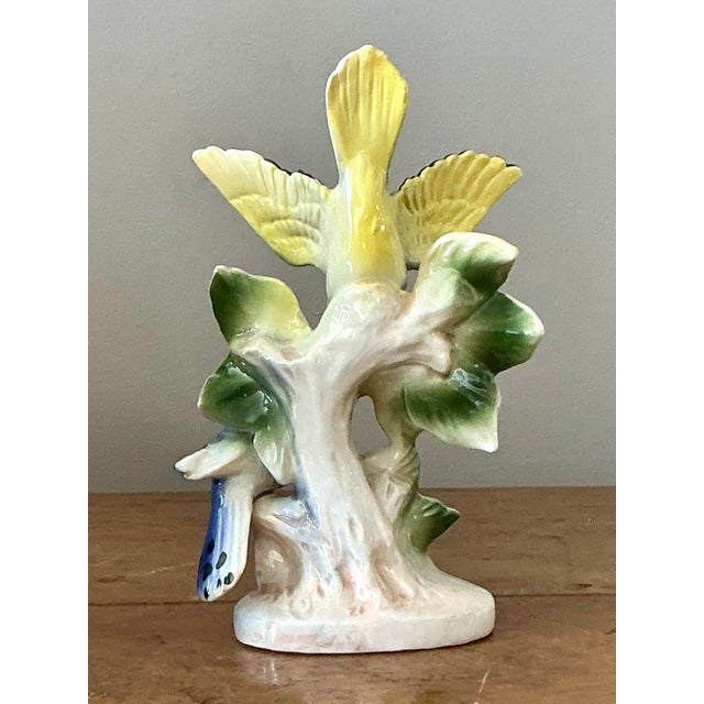 Vintage Regency Glazed Ceramic Bird For Sale - Image 4 of 7
