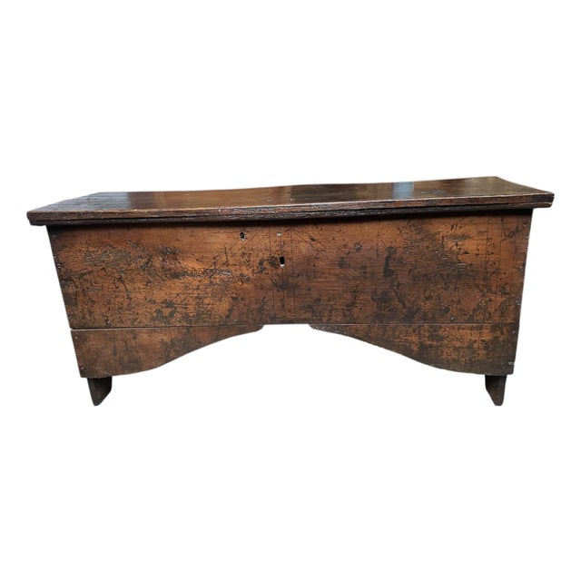 Gothic Plank Chest in Oak, 1550 For Sale