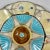 English Simon Fielding English Majolica Turquoise & Cream Oyster Plate For Sale - Image 3 of 12