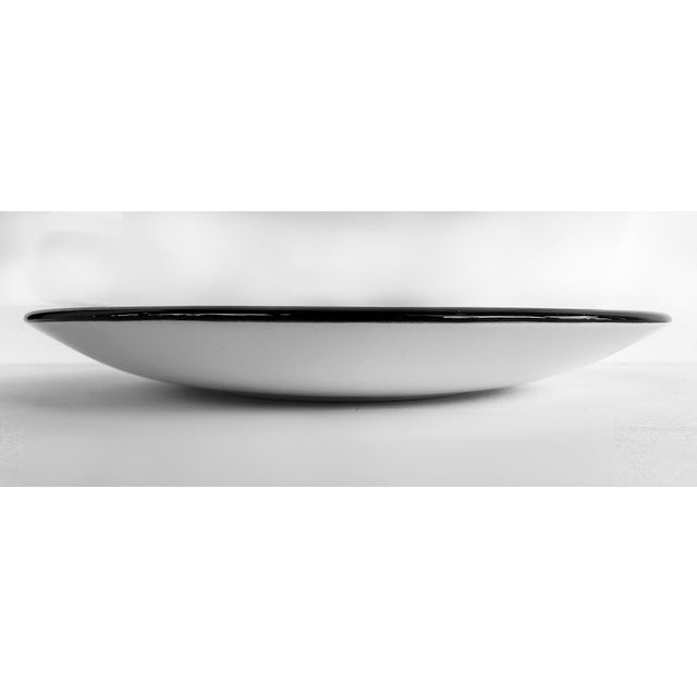 1990s Vintage Curras Brothers Hand-Painted Pottery Charger, Signed, 5 Faces Available For Sale - Image 5 of 6