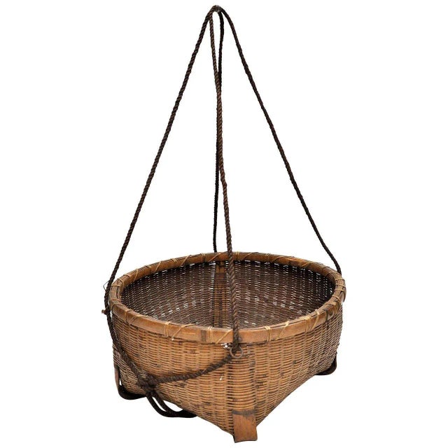 20th Century Japanese Fishing Basket For Sale - Image 9 of 9