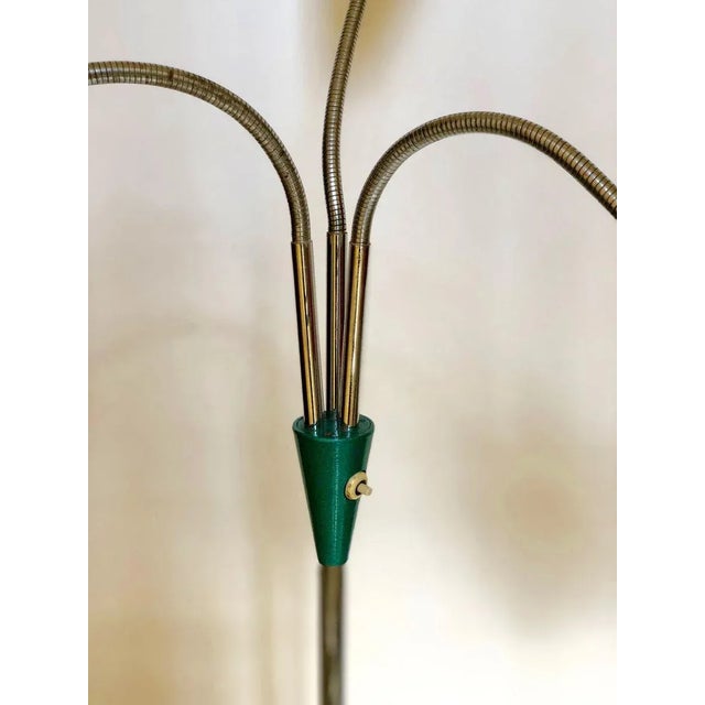 Mid-Century Floor Lamp with 3 Shades in Yellow, Green & Red from Lidokov, 1956 For Sale - Image 10 of 12
