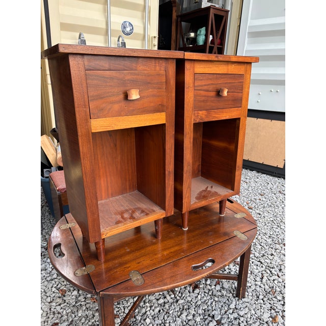 1960s MCM Bedside Tables For Sale - Image 5 of 5