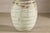 Large Artisan Cream Glazed Ceramic Vase with Brown Striated Bands For Sale - Image 17 of 17