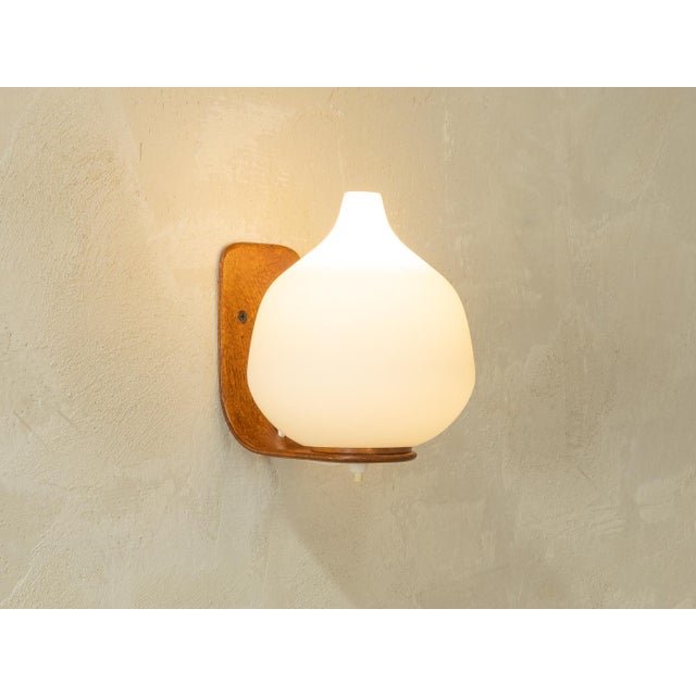 Brown Vintage Wall Lamp by Uno & Östen Kristiansson for Luxus, 1960s For Sale - Image 8 of 8