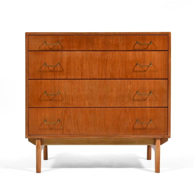 Mid-Century Modern Torben Strandgaard Four-Drawer Danish Teak Dresser For Sale - Image 3 of 11