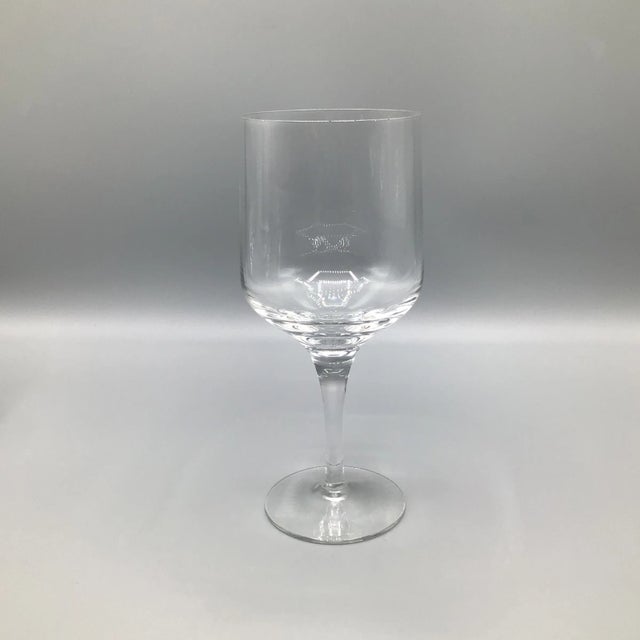 Transparent Swedish Midcentury Modern Orrefors Rhapsody Tall Water Goblet -Set of 4 For Sale - Image 8 of 13