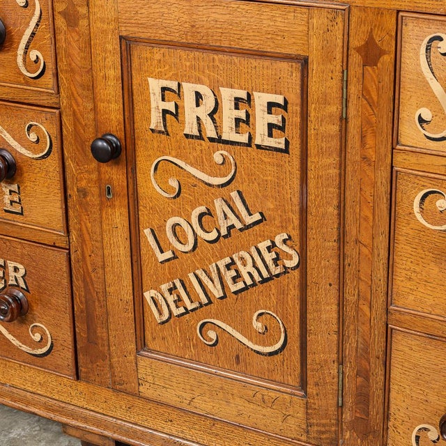 Victorian Oak and Glass Showcase Dresser, 1890s For Sale - Image 15 of 18
