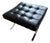 Knoll Barcelona Stool - Black Volo Leather For Sale