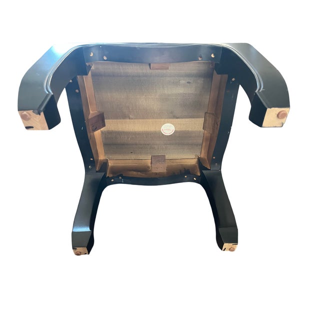 Black Vintage Century Furniture Asian-Inspired Black Lacquer & Burl Wood End Tables - A Pair For Sale - Image 8 of 11