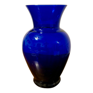 Cobalt Blue Glass Vase