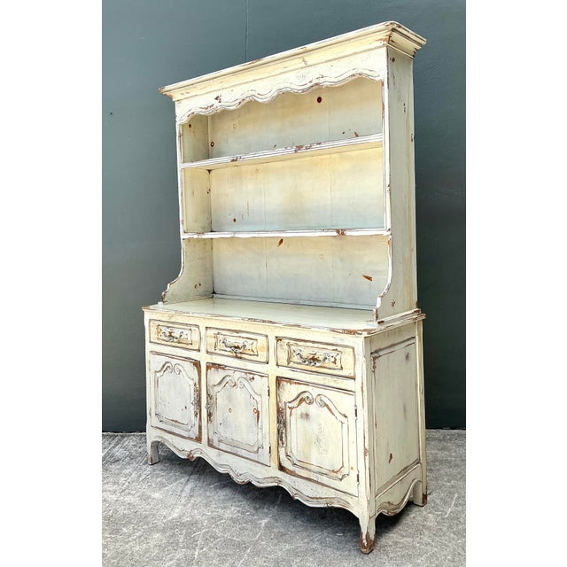 Wood Vintage Habersham Plantation Patinated Hutch For Sale - Image 7 of 12