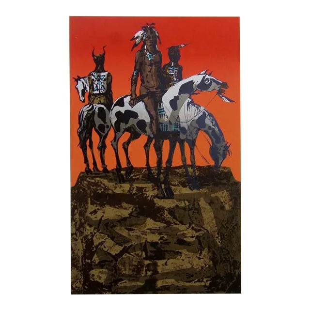 Dean Meeker Vigil Original Signed Intaglio Collagraph Art Artwork For Sale