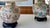 Antique White Pastel Flowers and Butterflies Chinoiserie Ginger Jar Lamps, a Pair For Sale - Image 8 of 11