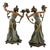 Art Nouveau Candleholders with Flowers, 1900, Set of 2 For Sale - Image 3 of 12