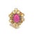 Baroque Bochic "Orient" Vintage Ruby & Fancy Multi Gem Cocktail Ring 18K Gold & Silver For Sale - Image 3 of 18
