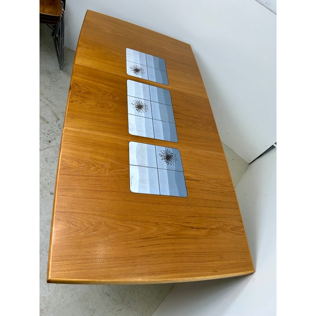 Wood Vintage Mid-Century Modern Dining Table by Poul H. Poulsen for Gangso Mobler For Sale - Image 7 of 10