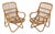 Mid-Century Bamboo and Rattan Armchairs in the style of Tito Agnoli, Italy 1960s For Sale
