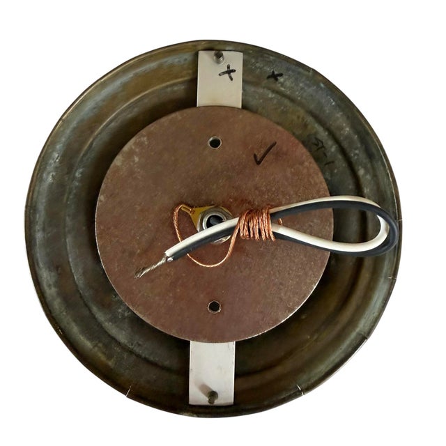 1920s 1920s Ribbed Clam Broth Sheffield Style Flushmount Ceiling Light For Sale - Image 5 of 8