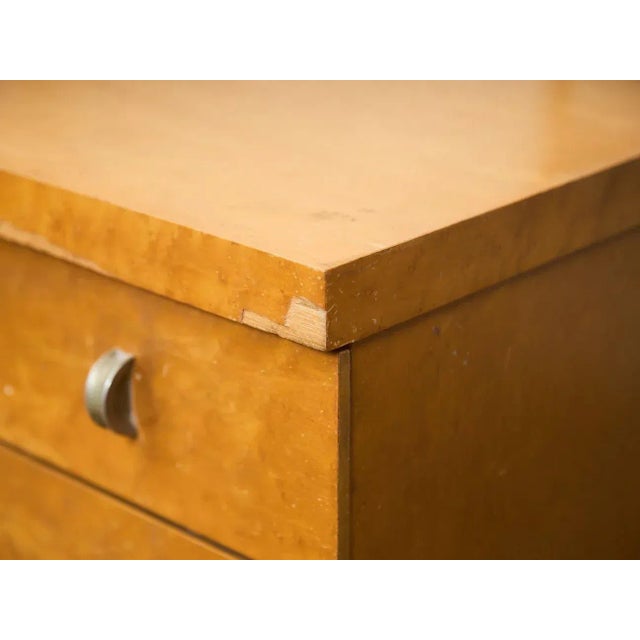 Art Deco 1940’s Birds Eye Maple Dresser For Sale - Image 12 of 12