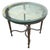 1990s Louis XVI High Style Bronze Accent Table W/ Round Glass Top For Sale In Los Angeles - Image 6 of 8