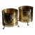 Pair of Large Vintage Brass Lion Head Planters, Attributed to Bristol Brass, Hollywood Regency For Sale