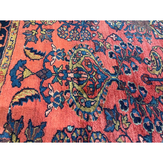 Early 20th Century Antique Persian Lilihan Rug For Sale - Image 5 of 9