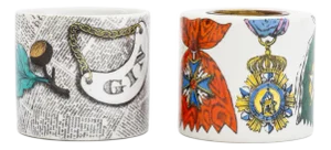 Fornasetti Porcelain Tableware, 2 Pcs.