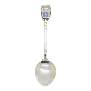 Vintage Austrian Genuine Silver Souvenir Spoon Kitzbühel Emblem Hallmarked 900 For Sale