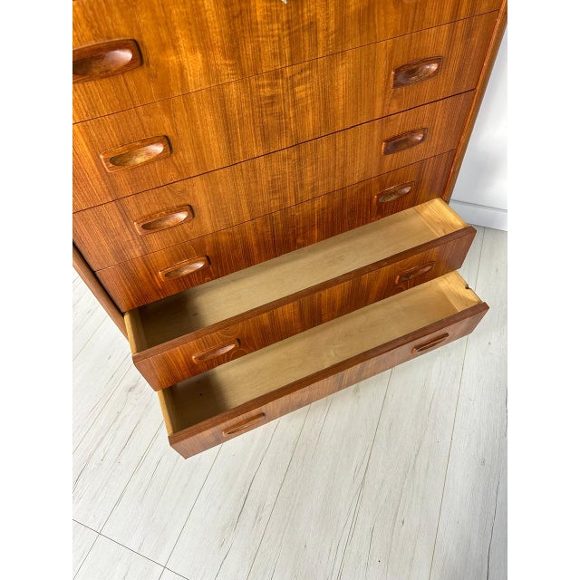 Wood Vintage Danish Teak Chest of Drawers, 1960s For Sale - Image 7 of 9