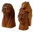 Wooden Native American Busts - a Pair For Sale