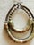 Late 20th Century Vintage Boho Chic Mixed Metal Double Hoop Statement Earrings For Sale - Image 5 of 8