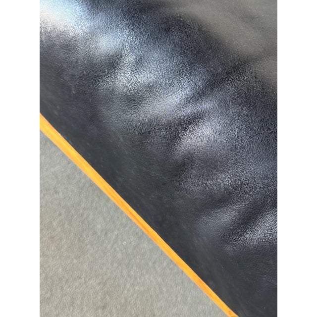 1960s Tobia Scarpa “Bastiano” Black Leather, Three-Seater Sofa, Gavina For Sale In New York - Image 6 of 10