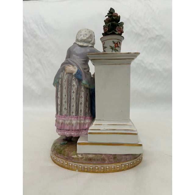 Figurative Meissen Porcelain Courting Couple Romantic Gallant Scene For Sale - Image 3 of 5