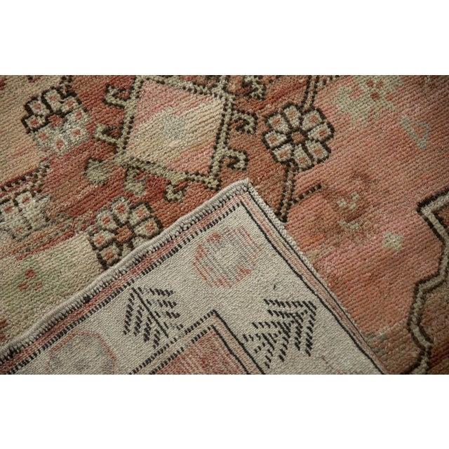 Vintage Distressed Oushak Square Rug - 3'11" x 5'2" For Sale - Image 11 of 11