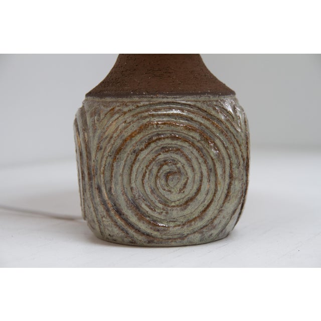 Danish Modern Ceramic Table Lamp by Børge Christoffersen for Chris Haslev, 1960s For Sale - Image 11 of 17