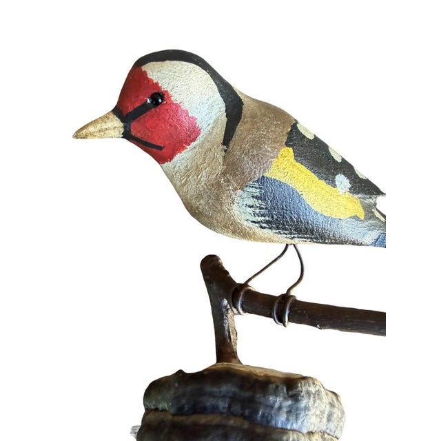 1930s Austrian Folk Art Carved Wood Bird #84, 1930s For Sale - Image 5 of 5