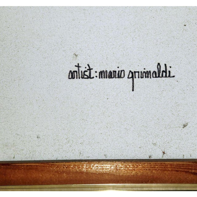 "Stallion" - Mid Century Abstract Painting by Mario Grimaldi For Sale - Image 4 of 6