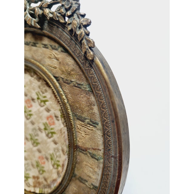 Metal Bronze and Glass Rococo Frame, France, 1890s For Sale - Image 7 of 10