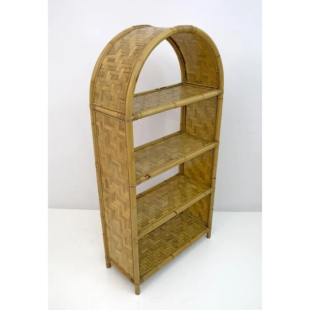 Mid-Century Modern Small Bookshelves in Italian Bamboo, 1970s, Set of 2 For Sale - Image 3 of 9