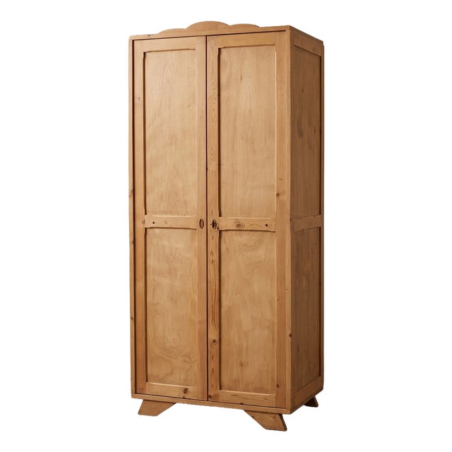 Parisian Pine Wardrobe, 1940 For Sale