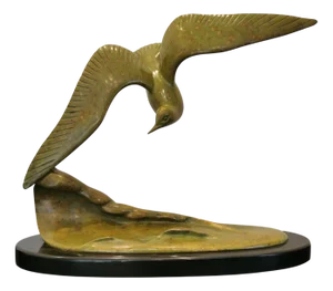 Bronze Sculpture the Bird by Irénée Rochard