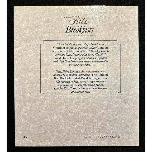 1980s Mid 20th Century the London Ritz 5-Star Luxury Hotel Book Collection by Helen Simpson and Jennie Reekie - 5 Piece Set For Sale - Image 5 of 11