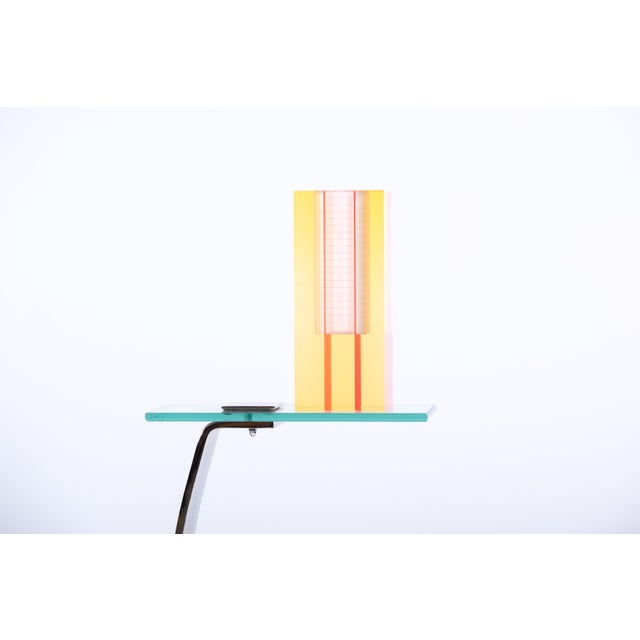 Rare Plexiglass Vase by Luca Bonato for Fusina For Sale - Image 9 of 10