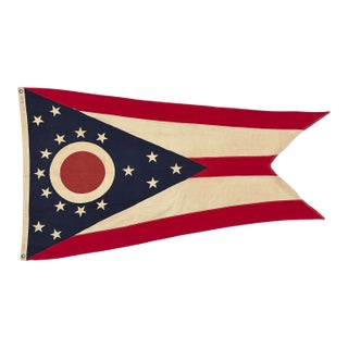 Vintage Cotton State Flag of Ohio For Sale