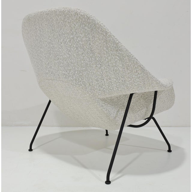 1970s Eero Saarinen for Knoll Womb Chair Is Pierre Frey Boucle' For Sale - Image 5 of 9